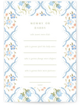 BlueFloralbaby Baby Shower Game Cards