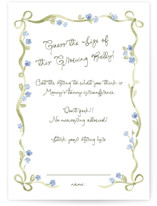 Bowls and Buds Baby Shower Game Cards