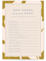 Flora Baby Shower Game Cards