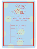 Gelato Baby Shower Game Cards