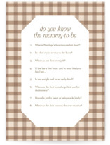 Teddy Bear Stripes Baby Shower Game Cards