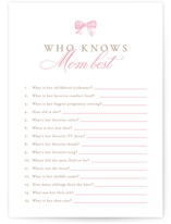un hochet Baby Shower Game Cards