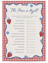 So Berry Sweet Baby Shower Game Cards