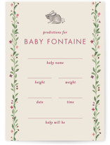 Trellis Baby Shower Game Cards