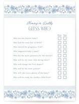 Handkerchief Baby Shower Game Cards