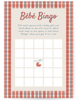 Bebe Ski Gondola Baby Shower Game Cards