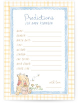 Disney's Winnie The Pooh and a Lil Hunny Baby Shower Game Cards