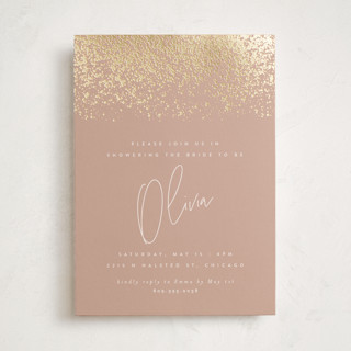 showers Foil-Pressed Bridal Shower Invitations