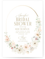 Gorgeous Foil-Pressed Bridal Shower Invitations