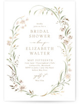 Meadow Foil-Pressed Bridal Shower Invitations