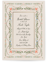 Birdsong Foil-Pressed Bridal Shower Invitations