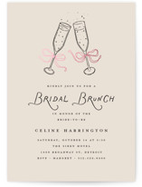 Bubbly Brunch Foil-Pressed Bridal Shower Invitations