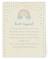Rainbow Sprinkles Baby Shower Insert Cards