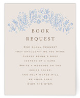 Blooming Foil Oval Baby Shower Insert Cards