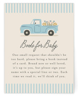 Classic Truck Baby Shower Insert Cards