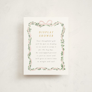 Ribbonly Frame Baby Shower Insert Cards