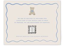 So Beary Cute Baby Shower Insert Cards