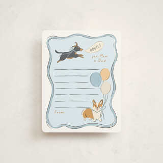 Party Puppies Baby Shower Insert Cards