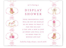 Tied with a bow Baby Shower Insert Cards