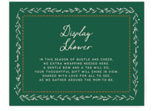 Winter Deer Carousel Baby Shower Insert Cards