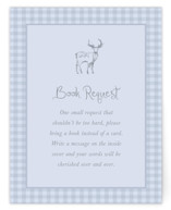 Winter Toile Baby Shower Insert Cards