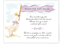 Cute Goose almost loose Baby Shower Insert Cards
