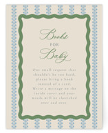 wavy stripe Baby Shower Insert Cards
