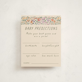 Wildflowers Baby Shower Insert Cards