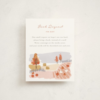 autumn countryside Baby Shower Insert Cards