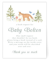 Woodland Welcome Baby Shower Insert Cards