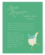 Goose Baby Shower Insert Cards