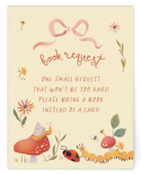Insect Garden Baby Shower Insert Cards