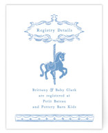 Round And Round Baby Shower Insert Cards