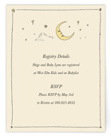 The Cow Jumped Over the Moon Baby Shower Insert Cards