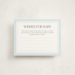 Sweet Stripes Baby Shower Insert Cards