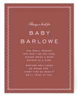 ripple border Baby Shower Insert Cards