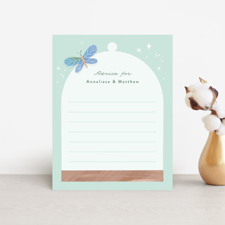 Little Terrarium Baby Shower Insert Cards