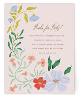 Blooming Baby Shower Baby Shower Insert Cards