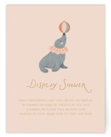Little Circus Baby Shower Insert Cards