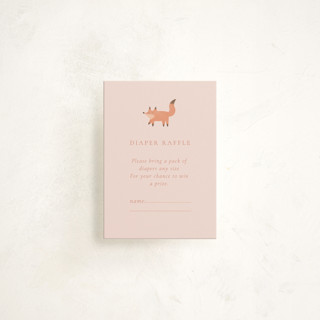 Baby shower in the forest Mini Baby Shower Insert Cards