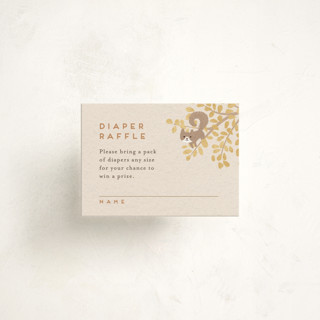 Woodland autumn Mini Baby Shower Insert Cards