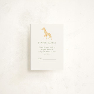 Lovely jungle Mini Baby Shower Insert Cards