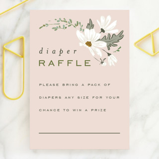 Daisy Bouquet Mini Baby Shower Insert Cards