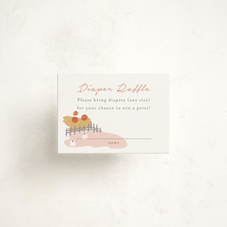 autumn countryside Mini Baby Shower Insert Cards