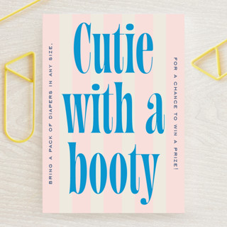 Modern Stripes Mini Baby Shower Insert Cards