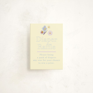 Butterfly Florals Mini Baby Shower Insert Cards