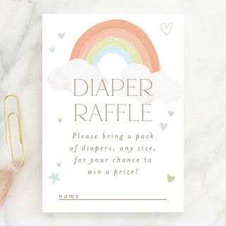 Sunshine Rainbow Mini Baby Shower Insert Cards