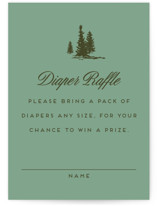 Winter Cabin Mini Baby Shower Insert Cards