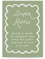 Sweet Pea Mini Baby Shower Insert Cards