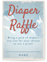 Bebe Ski Gondola Mini Baby Shower Insert Cards